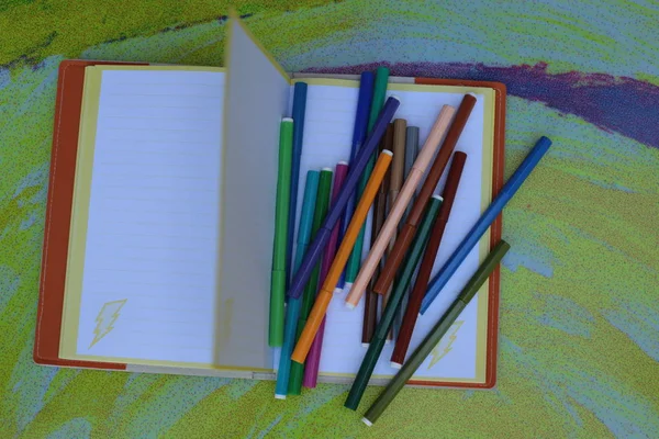 Notebook Para Notas Espaço Livre — Fotografia de Stock
