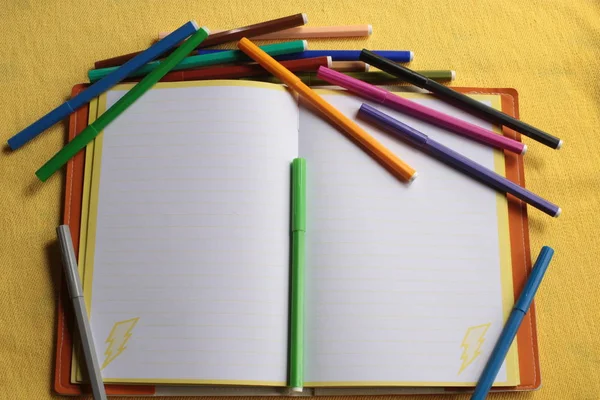 Notebook Para Notas Espacio Libre — Foto de Stock