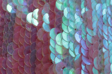 Işıl ışıl parlak pullar ve küçük ölçekli parlak makro manzaralı ışıl ışıl tatil arka planı