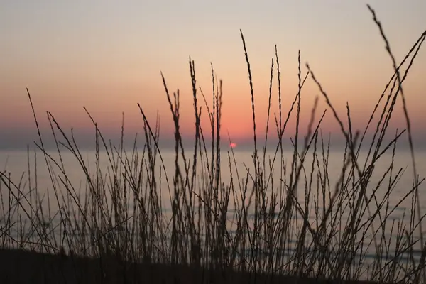 Natur Hintergrund Wasser Und Sonnenuntergang Dämmerung Romantische Stimmung — Stockfoto