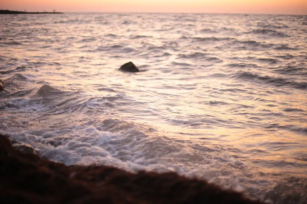 Природний Світанок Біля Моря Флори Фауни Океанського Життя Води Заходу — стокове фото