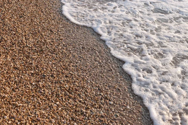 Macro Photo Petits Cailloux Sur Bord Mer Fond Naturel — Photo