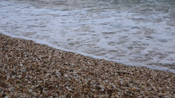 Macro Photo Small Pebble Stones Seashore Natural Background — ストック写真