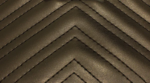 Cuir Noir Texture Macro Photo — Photo