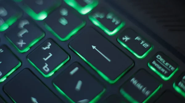 Hintergrund Mehrfarbige Tastatur Makrotasten — Stockfoto