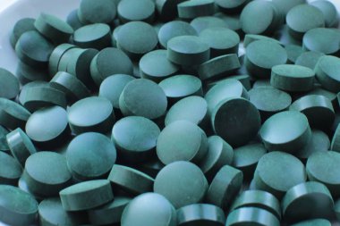 makro arka plan hapları, tıbbi biyolojik takviyeler ve vitaminler.