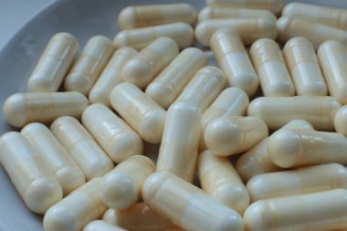 makro arka plan hapları, tıbbi biyolojik takviyeler ve vitaminler.