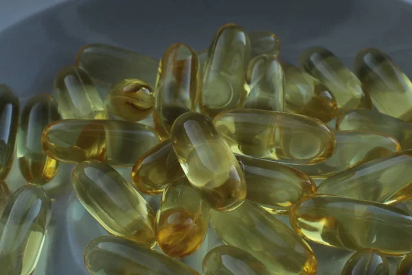 Étrend Kiegészítő Tabletta Makro Nézet Orvosi Háttér — Stock Fotó