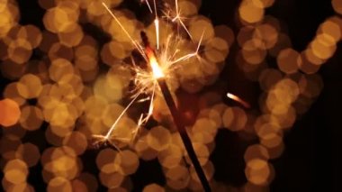 Parlak ışıl ışıl ışıl ışıl arka plan ve maytap