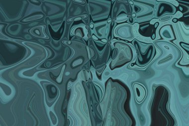 serin sulu turkuaz renk çizimi, soyut parlak çizim arkaplanı