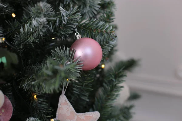 Natal Decoração Brinquedo Brilhante Decora Árvore Ano Novo — Fotografia de Stock