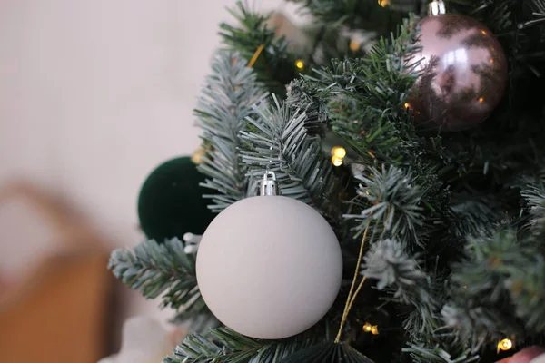 Decoración Navidad Brillante Juguete Decora Árbol Año Nuevo — Foto de Stock