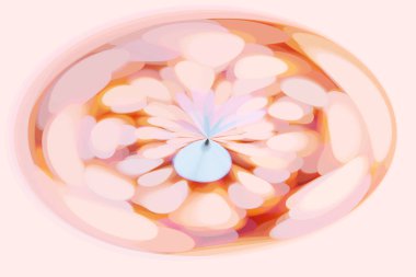 Doymuş kırmızı-mavi arkaplan çizimi, sıcak bir gölgenin parlak ilginç tasarımı