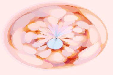 Doymuş kırmızı-mavi arkaplan çizimi, sıcak bir gölgenin parlak ilginç tasarımı