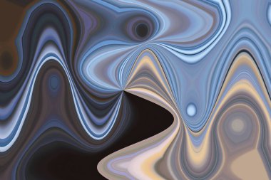 Doymuş mavi arkaplan, parlak ilginç tasarım soyut bir illüstrasyonun