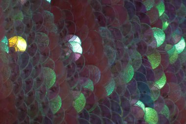 Parlak doku arka plan yanardöner çok renkli pullar makro fotosparlama kutlamaları 