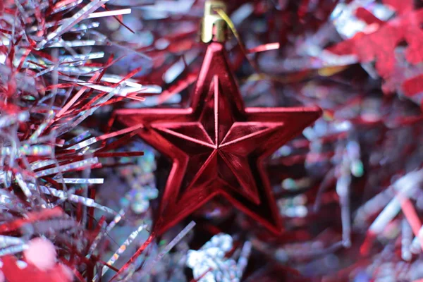 Guirnalda Bokeh Navidad Brillante Fondo —  Fotos de Stock