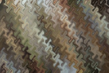 Doymuş kahverengi arka plan, süper soyut desen illüstrasyonunun parlak ilginç tasarımı