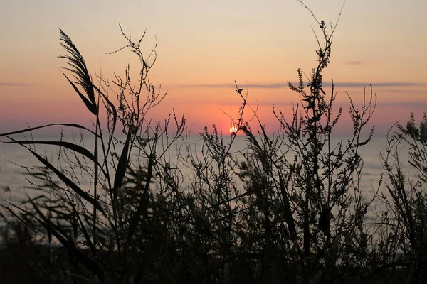 Zachód Słońca Morzu Piękno Natury Świt — Zdjęcie stockowe