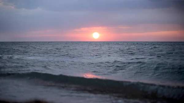 Por Sol Mar Beleza Natureza Amanhecer — Fotografia de Stock