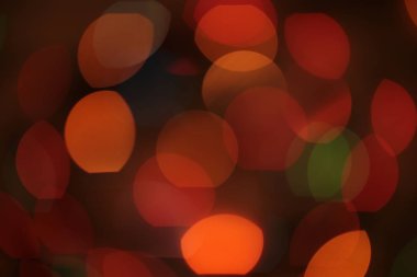 Çok renkli Garland Bokeh Noel arkaplanı