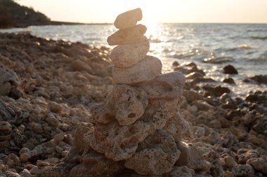 Deniz kıyısı güzel manzara rahatlama manzarası