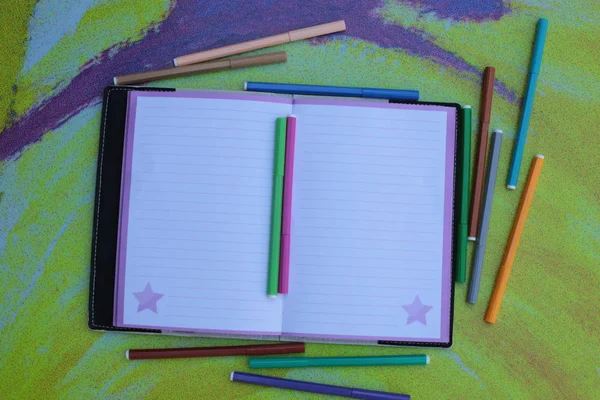 Notepad Para Notas Espaço Livre Para Palavras — Fotografia de Stock