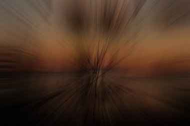 Doymuş kahverengi hardal arkaplanı, süper soyut desenlerin parlak ilginç tasarımı