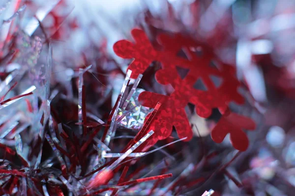 Brillante Brillante Bola Guirnalda Como Cuentas Para Decorar Árbol Navidad — Foto de Stock