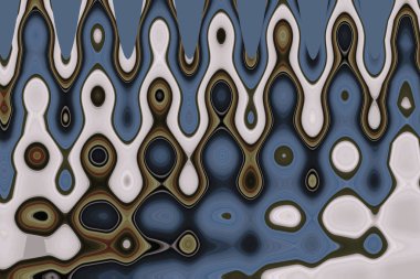 Olağandışı çizim ilginç soyut mavi arkaplan