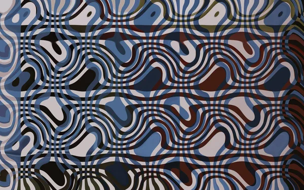 Olağandışı çizim ilginç soyut mavi arkaplan