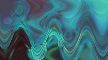 Parlak turkuaz yeşil arka plan, alışılmadık güzel desen ve gradyan doğal gölge