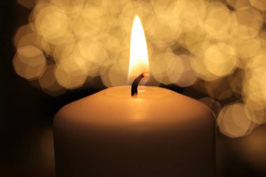  Alev beyazı mum arka plan ateşini yakar