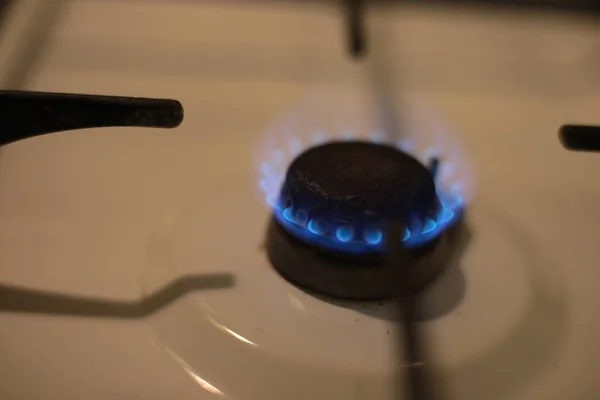 Газовая Горелка Кухонная Плита Приготовления Пищи — стоковое фото