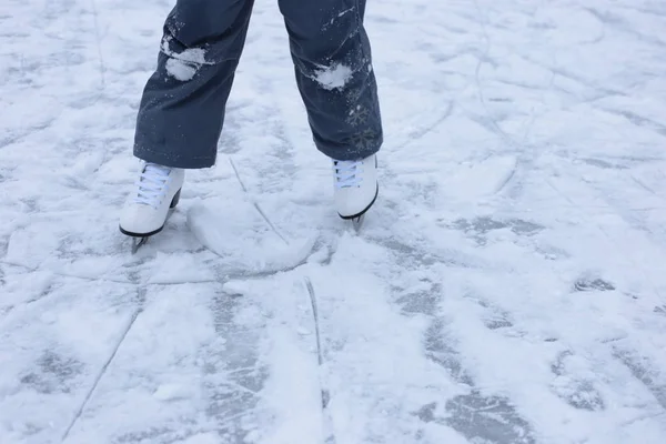 Ice Snow Rinkwinter Fun Skating — Stockfoto