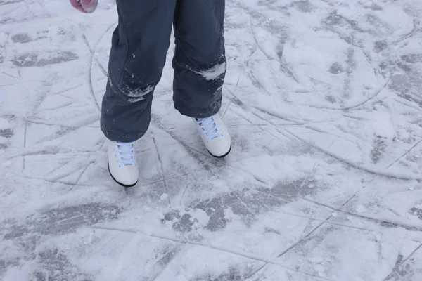 Ice Snow Rinkwinter Fun Skating — ストック写真