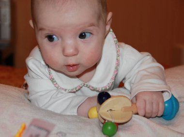 Face of a small pectoral baby