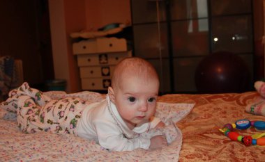 Face of a small pectoral baby