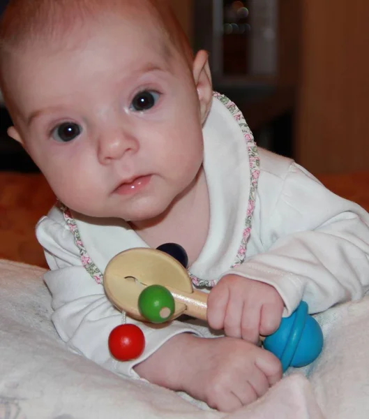 Face Small Pectoral Baby — Stock Photo, Image