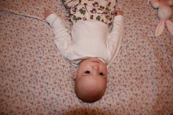 Rosto Bebê Pequeno Bonito — Fotografia de Stock