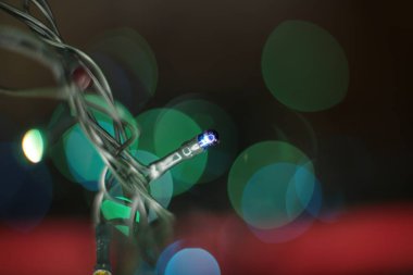 makro fotoğraf arka plan boncukları etrafında parlıyor