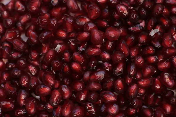 Macro Photo Background Pomegranate Grain — Stock Photo, Image