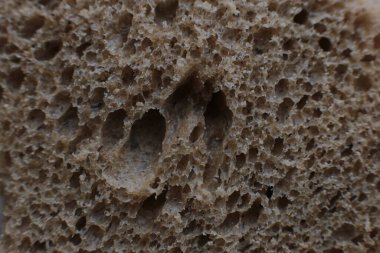 Makro fotoğraf arkaplanı taze ekmek