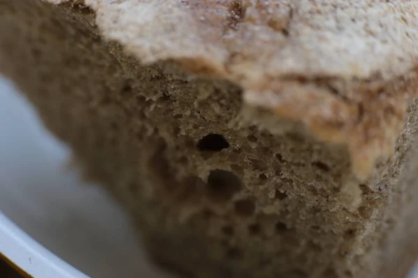 Makro Zdjęcie Tło Świeże Chleb — Zdjęcie stockowe