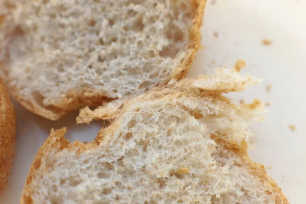 Makro Fotografie Pozadí Čerstvý Chléb — Stock fotografie