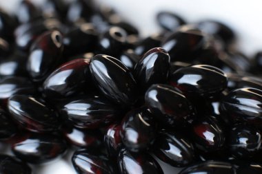 Moda tıbbi makro fotoğraf arka plan hapları ve kapsülleri