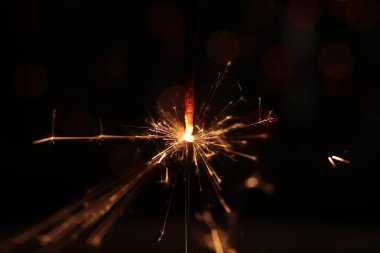 Yanan neşeli makro fotoğraf çok renkli Bokeh çelenkleri