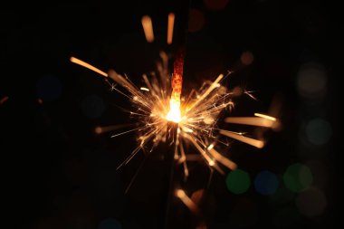 Yanan şenlikli makro fotoğraf