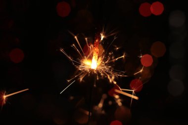 Yanan şenlikli makro fotoğraf