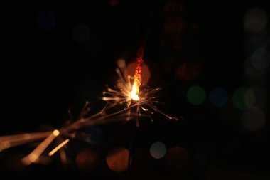 Yanan şenlikli makro fotoğraf